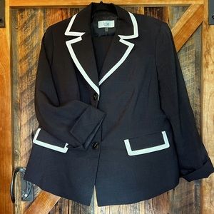 Black Pantsuit w/White Trim